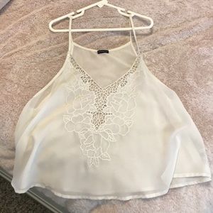 See through white top